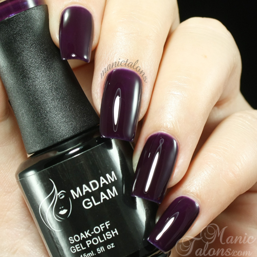 Madam Glam UV Gel 291 - Deep Dark Purple Swatch
