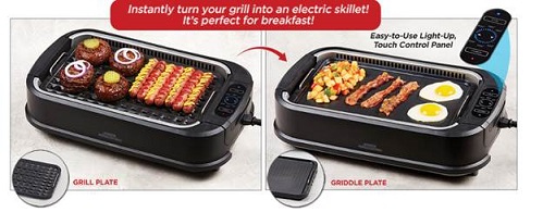 The Power Smokeless Grill adn griddle