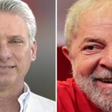 Estaremos juntos, sempre, até a vitória : carta de Lula ao ditador cubano Díaz-Canel , em março de 2020