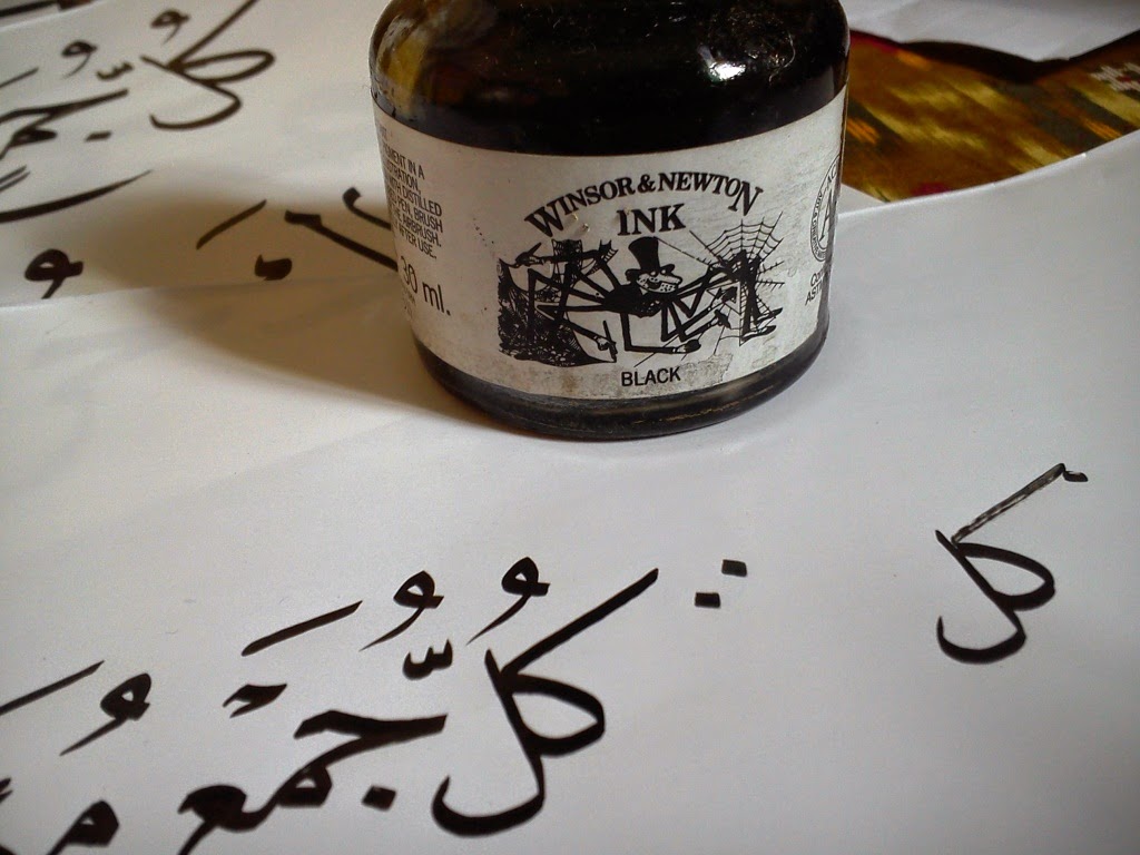 tinta kaligrafi merk Winsor