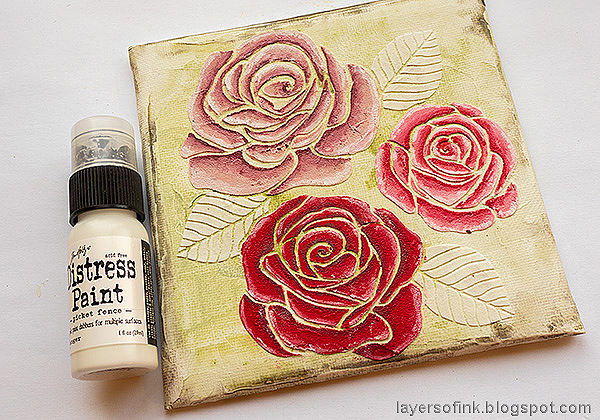 Layers of ink - Mixed Media Rose Canvas Tutorial by Anna-Karin Evaldsson.