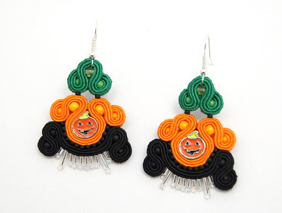 sutasz kolczyki  soutache earrings 5