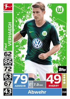 Match Attax Bundesliga 2018-2019 VfL Wolfsburg