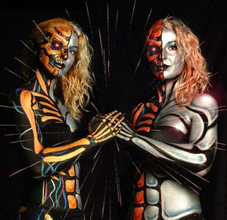 Halloween Body Painting