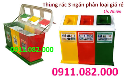  Thùng rác phân loại giá rẻ tại long an- thùng rác màu xanh 120l 240l- lh 0911.082.000 567765