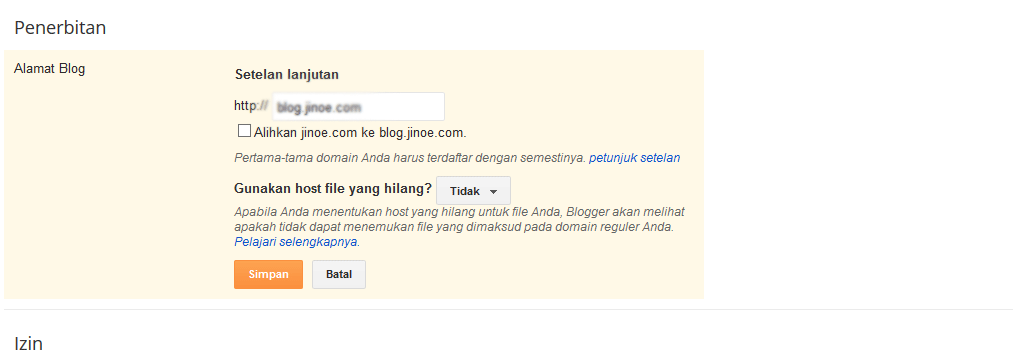 paling gampang kustum subdomain idhostinger untuk blogspot