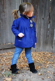 Cute dark blue jacket for children 