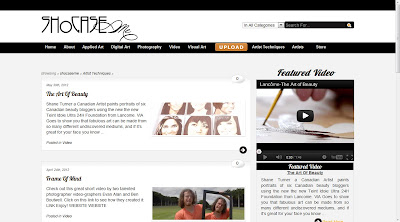 Video of Shane Turner Art for Lancome Canada featured on shocaseme.com