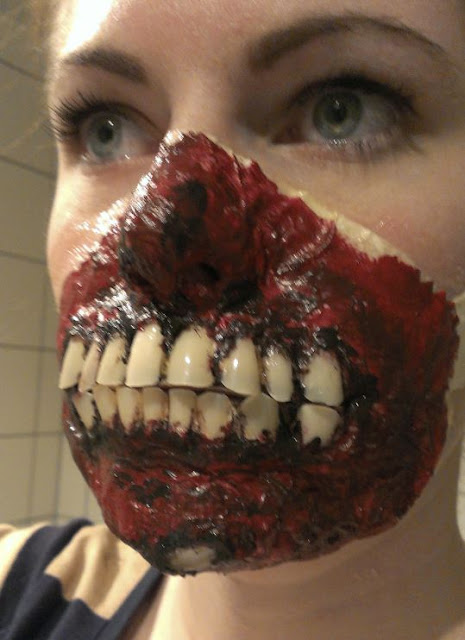 Zombie makeup latex