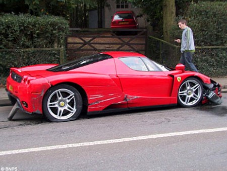 Ferrari Enzo Wallpaper Pink. Broken Enzo Ferrari Car