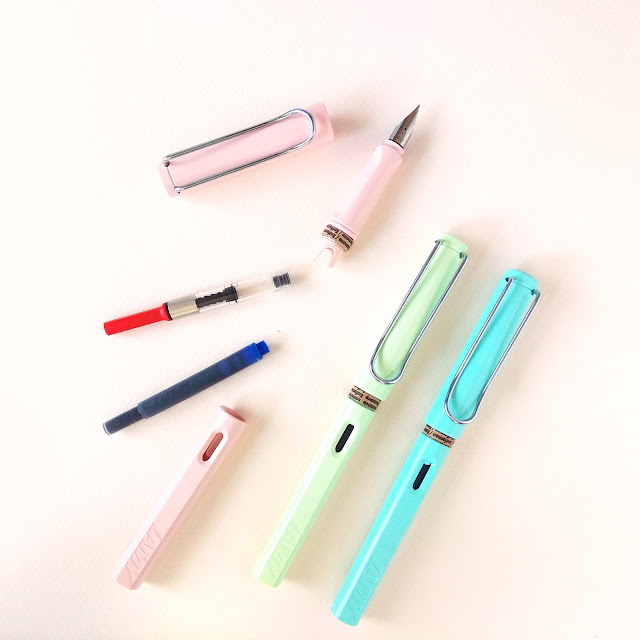 Plumas Lamy Safari Pastel cartucho y conversor