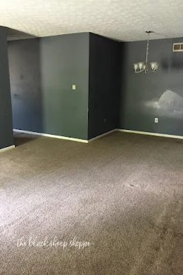 Empty room of newly purchased home.