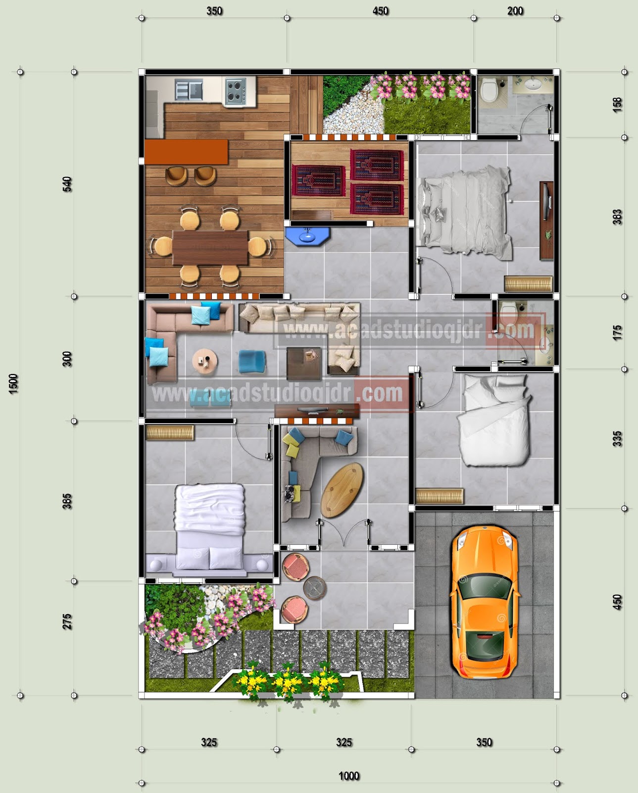 Desain Rumah Di Lahan 10x15 Meter Jasa Desain Rumah