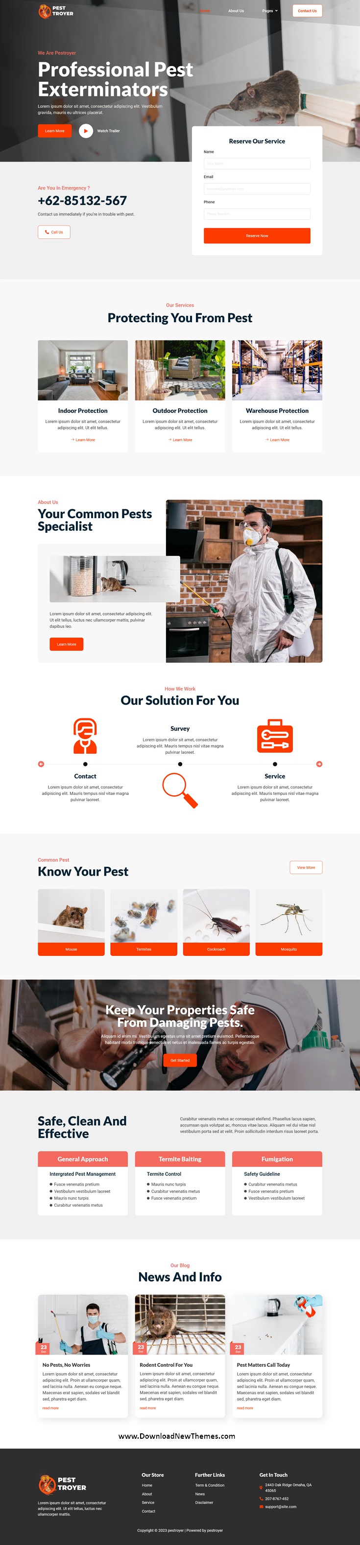 Pestroyer - Pest Control Service Elementor Template Kit Review