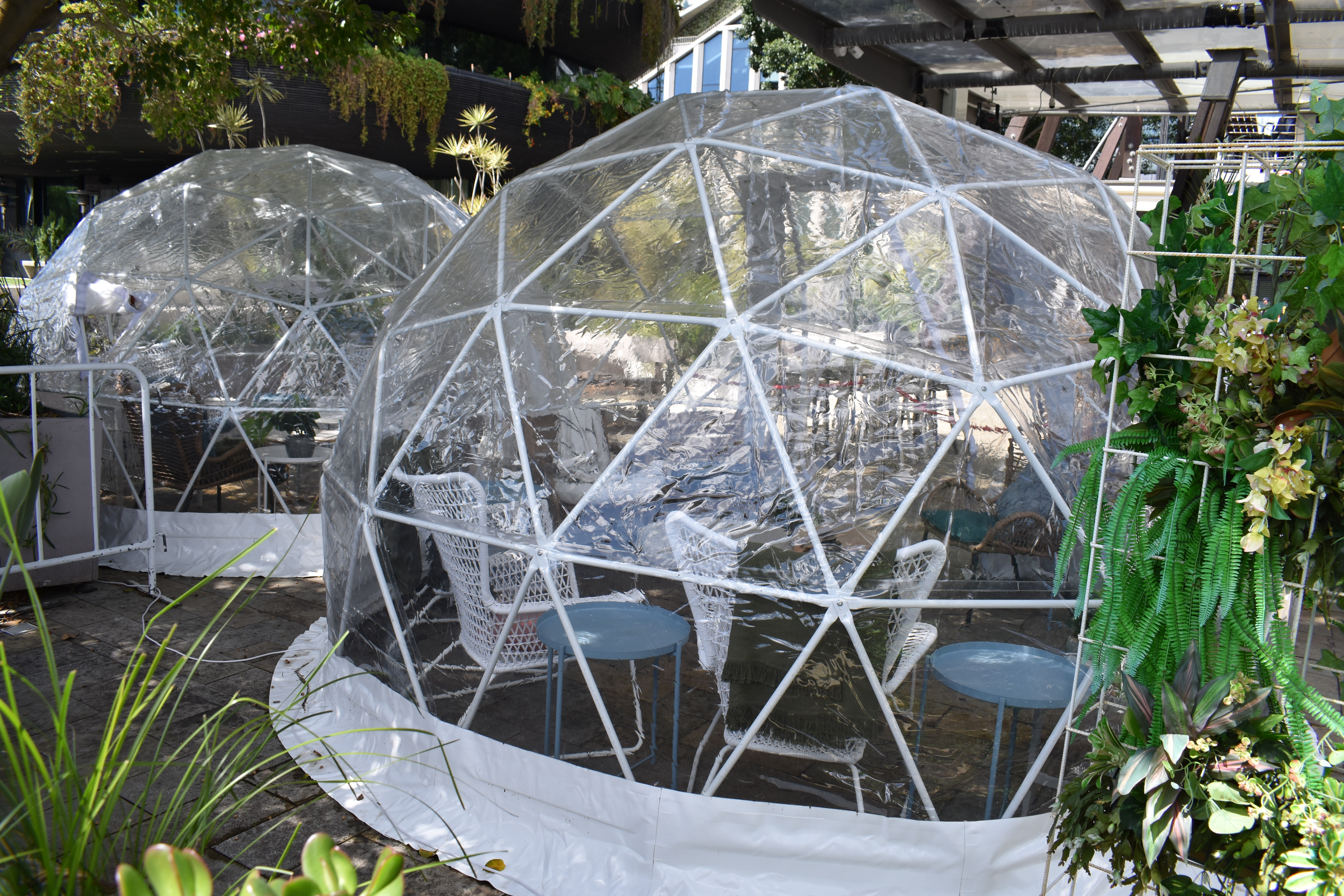 Barangaroo | Bungalow 8 and their Covid Bubble shelters