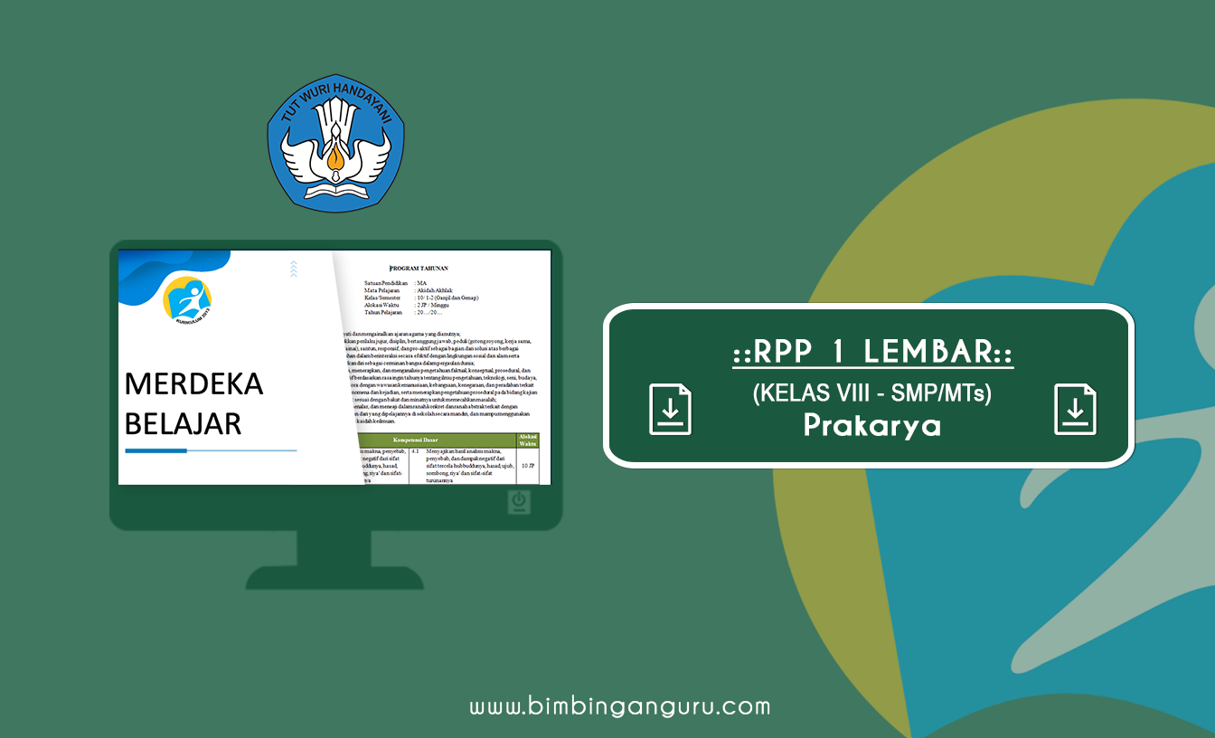 RPP 1 Lembar Prakarya SMP Kelas VIII K13 Revisi 2022/2023 (Lengkap)