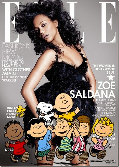 Elle Snoopy November 2014 Cover