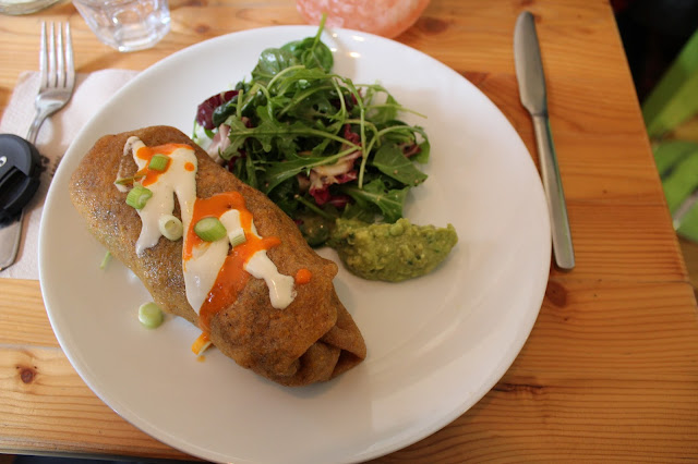 Wild food cafe vegan burrito