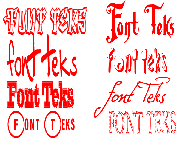 Paket Software Komputer Paket Font  Teks  Murah