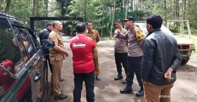Polres Karo Pantau arena MTB PON XXI Sumut-Aceh 2024 di Berastagi