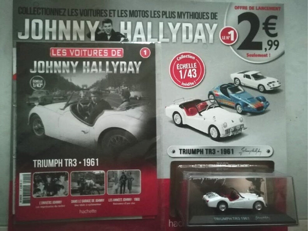 les voitures de johnny hallyday 1:43