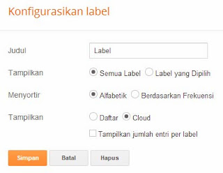 Cara Memodifikasi Tampilan Label Cloud di Blog