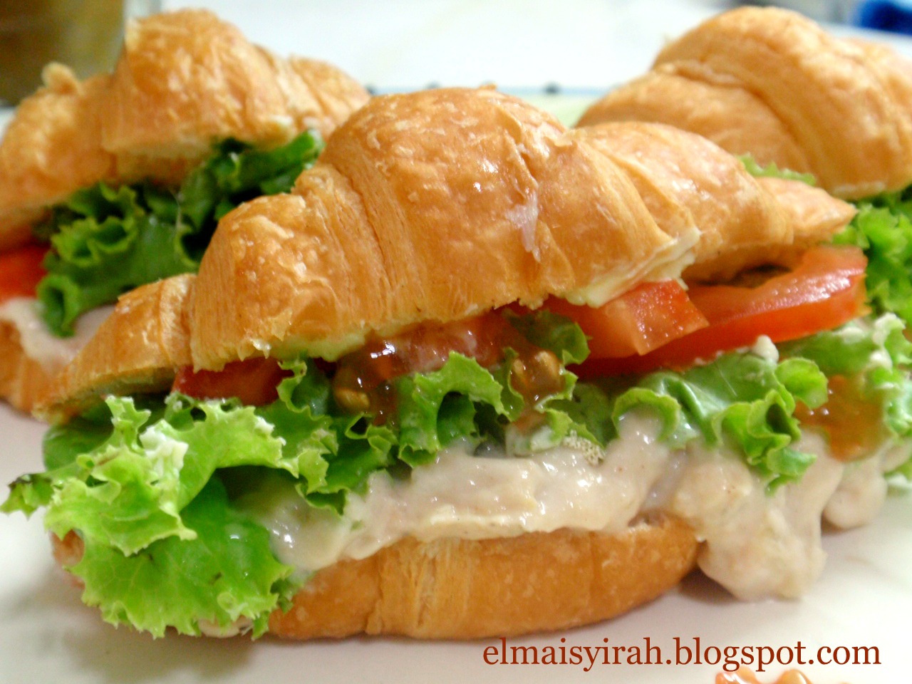 A Simple Life: Croissant Tuna Sandwich
