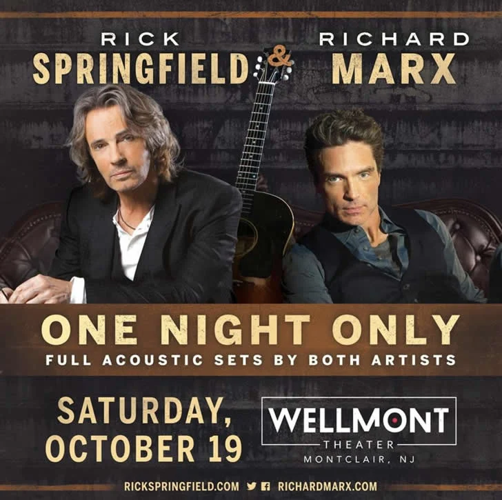 Richard Marx And Rick Springfield's Next Concert At Chevalier Theatre