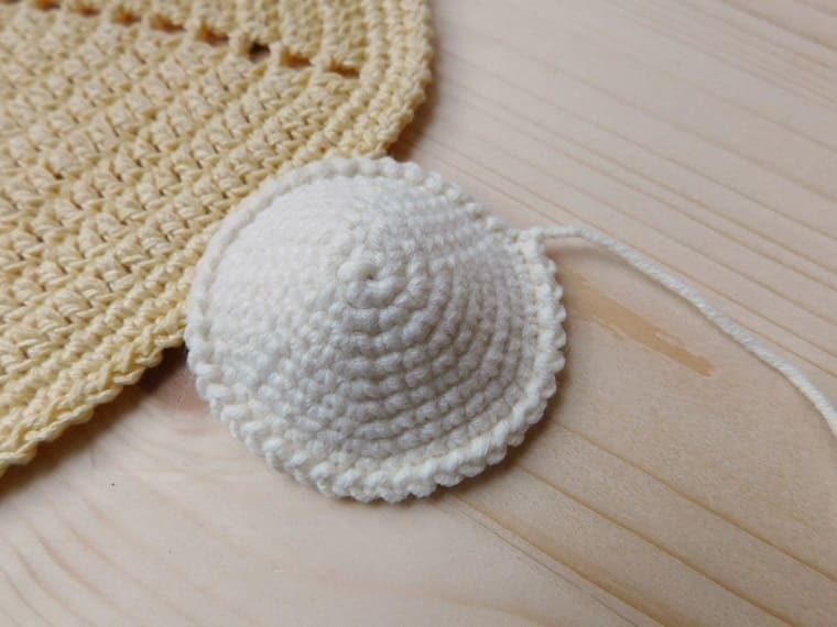 Crochet egg shell