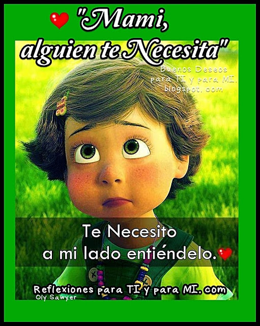 ¿Es posible que disfrute que me necesiten? Algunas veces, sí, pero en general, es cansador. Agotador. Pero, no está hecho para que lo disfrutemos cada momento. Es un deber. Dios me hizo su mamá. Es un puesto que anhelé por mucho, antes de que lo entendiera. Durante un fin de semana de tres días, mi esposo no podía creer cuantas veces mis hijos dijeron “Mami. Mami. ¡Mami!” “¿Siempre son así?”