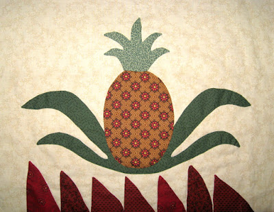 Pineapple for Linda Brannock's Flowers Quilt