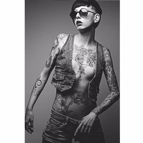 Body Of Art: Tattooed Model Ilaria Pozzi By Mattia Crepaldi