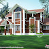 Sloping roof house by Divine builders