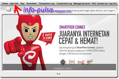 Cara Cek Pulsa SmartFren Melalui Web Login