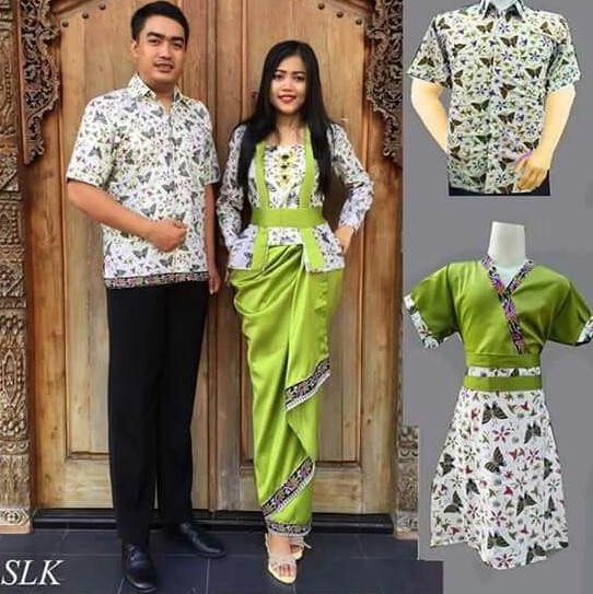 30 Model Baju  Kebaya  Batik Couple  Modern  Terbaru 2021