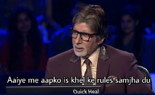 KBC AMITABH BACHCHAN AAIYE MAIN IS KHEL KA RULES SAMJHA DU