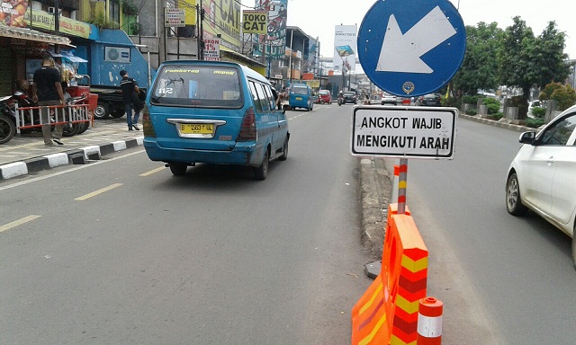Dishub Opimalkan Separator di Sepanjang Jalan Margonda