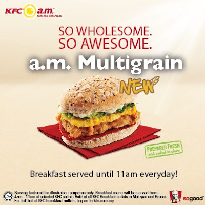 KFC Restaurant: New A.M Multigrain Burger