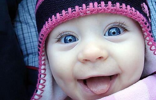 Cute Baby Photo With A Smile