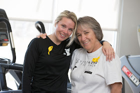 LIVESTRONG at the YMCA alumna and program mentor Judy Ammindown with LIVESTRONG at the YMCA Program Coordinator and Trainer Jackie Robison