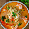 COCONUT RED CURRY SHRIMP SOUP (WHOLE30) #dinner #recipe