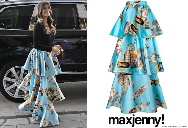 Princess Sofia wore MAXJENNY Sicily Light Blue Triple Skirt