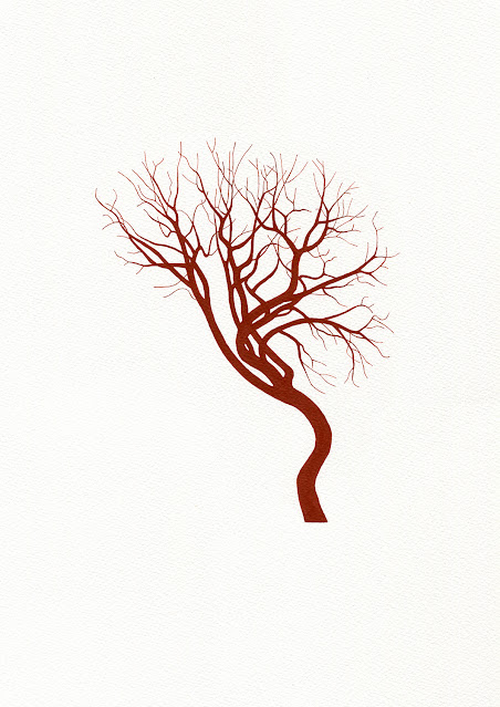 'Arterial Tree (Kidney)' 2023 by Oona Culley, painting, arteries
