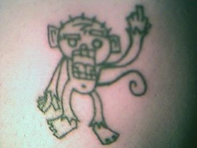 tattoo of monkey