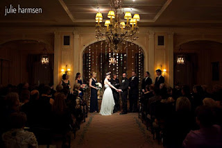 Neal and Darcie's wedding ceremony at the Sunset Club - Patricia Stimac, Seattle Wedding Officiant