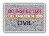 CIVIL QC INSPECTOR CBT EXAM QUESTIONS (TOP 40 MCQ's)