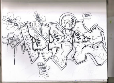 Graffiti Sketch, Wildstyle Graffiti