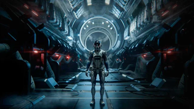 Interior en una nave espacial en Mass Effect Andromeda, el videojuego de BioWare