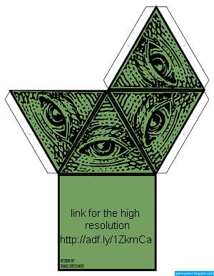 Globespotes: Illuminati pyramid papercraft