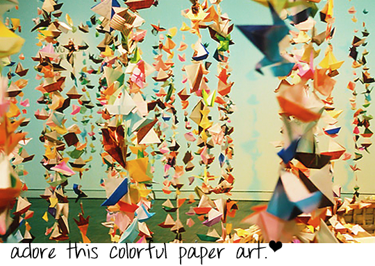 paper art party decor